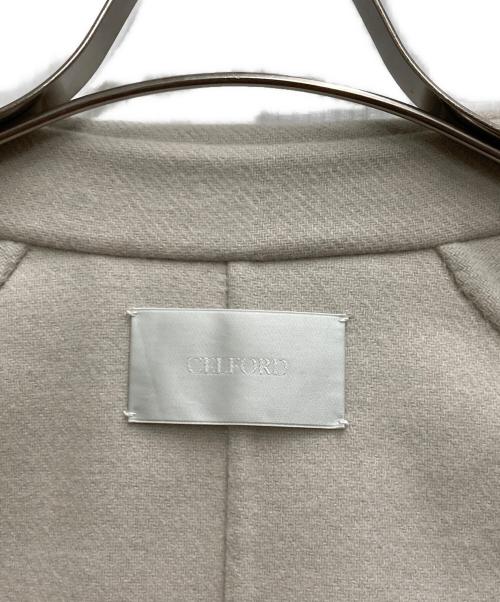 CELFORD（セルフォード）CELFORD (セルフォード) ウール混リバートレンチコート ベージュ サイズ:Ⅿの古着・服飾アイテム