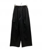 yves salomonイヴサロモン）の古着「TROUSERS FLANNEL」｜ブラック