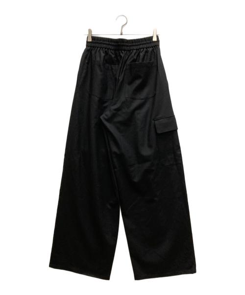 yves salomon（イヴサロモン）YVES SALOMON (イヴサロモン) TROUSERS FLANNEL ブラック サイズ:34の古着・服飾アイテム