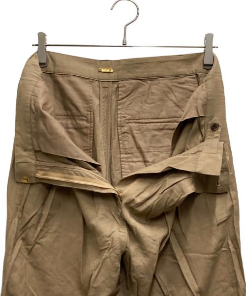 MUSE de Deuxieme Classe（ミューズ ドゥーズィエム クラス）MUSE de Deuxieme Classe (ミューズ ドゥーズィエム クラス) Glowlino ラップパンツ ベージュ サイズ:38の古着・服飾アイテム