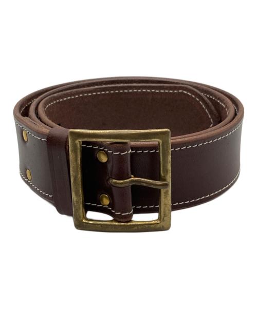 Denham（デンハム）Denham (デンハム) MIJ LEATHER BELT ブラウン サイズ:85の古着・服飾アイテム