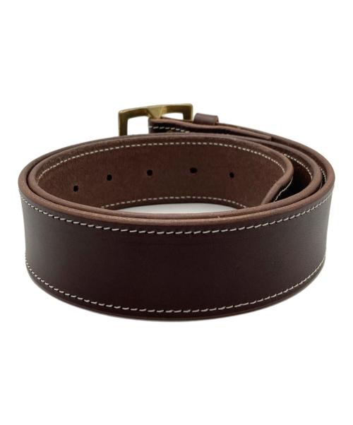 Denham（デンハム）Denham (デンハム) MIJ LEATHER BELT ブラウン サイズ:85の古着・服飾アイテム