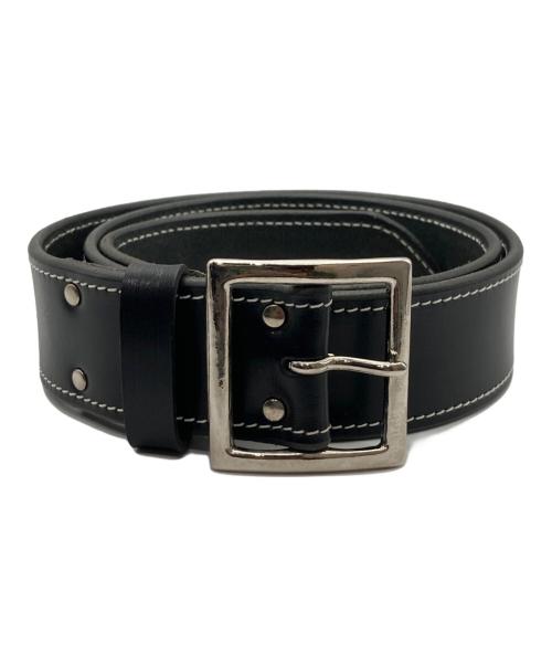 Denham（デンハム）Denham (デンハム) MIJ LEATHER BELT ブラックの古着・服飾アイテム