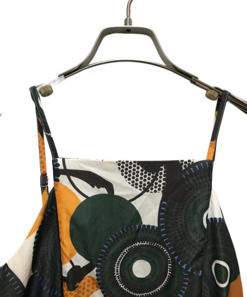 UN3D.（アンスリード）UN3D. (アンスリード) サークルドットパターンキャミワンピース ホワイト サイズ:38の古着・服飾アイテム