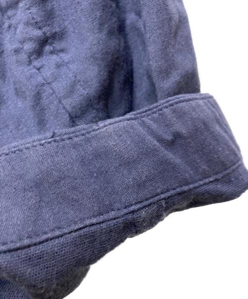 ISSEY MIYAKE MEN（イッセイミヤケメン）ISSEY MIYAKE MEN (イッセイミヤケメン) ノーカラー S/S シャツ ネイビー サイズ:1の古着・服飾アイテム