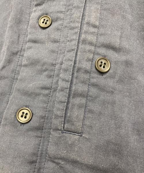 ISSEY MIYAKE MEN（イッセイミヤケメン）ISSEY MIYAKE MEN (イッセイミヤケメン) ノーカラー S/S シャツ ネイビー サイズ:1の古着・服飾アイテム