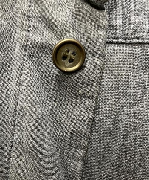 ISSEY MIYAKE MEN（イッセイミヤケメン）ISSEY MIYAKE MEN (イッセイミヤケメン) ノーカラー S/S シャツ ネイビー サイズ:1の古着・服飾アイテム