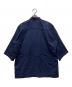 ISSEY MIYAKE MEN (イッセイミヤケメン) ノーカラー S/S シャツ ネイビー サイズ:1：8000円