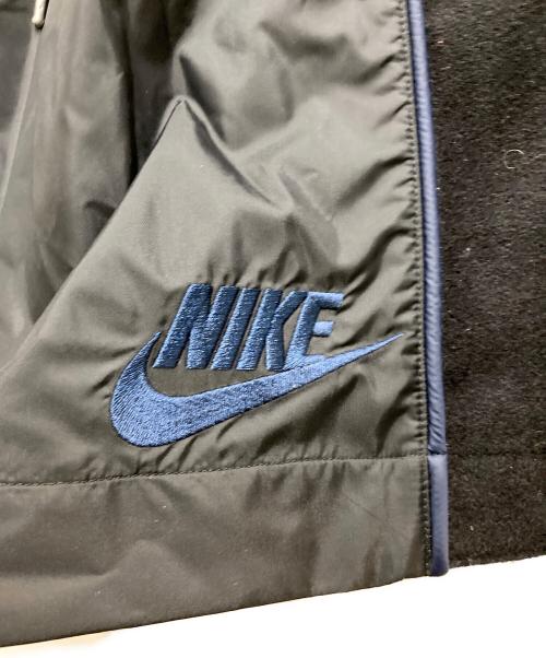 NIKE LAB（ナイキ ラボ）NIKE LAB (ナイキ ラボ) sacai (サカイ) 異素材ウールドッキングスカート ブラック×ネイビー サイズ:Mの古着・服飾アイテム