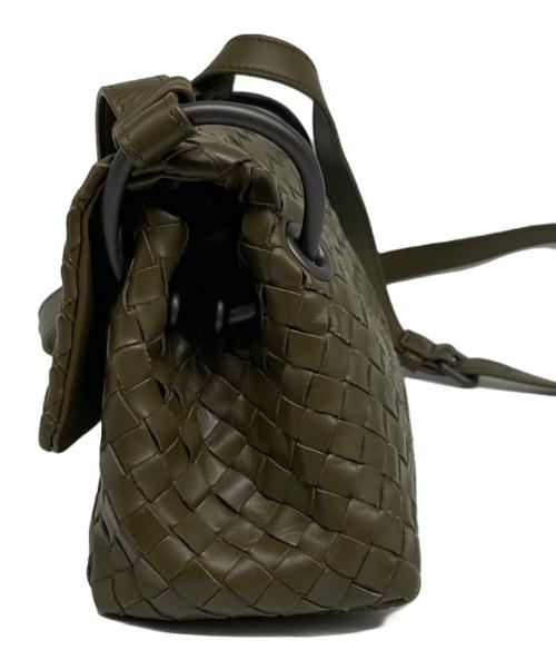 BOTTEGA VENETA（ボッテガベネタ）BOTTEGA VENETA (ボッテガベネタ) イントレチャートショルダーバック オリーブの古着・服飾アイテム