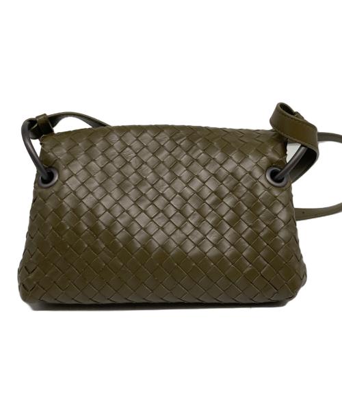 BOTTEGA VENETA（ボッテガベネタ）BOTTEGA VENETA (ボッテガベネタ) イントレチャートショルダーバック オリーブの古着・服飾アイテム