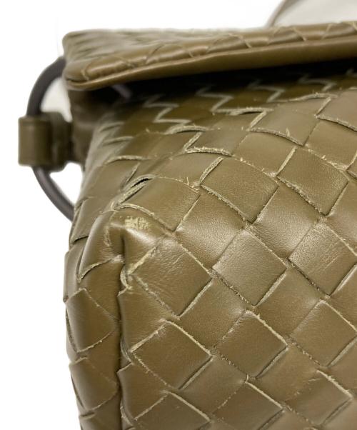 BOTTEGA VENETA（ボッテガベネタ）BOTTEGA VENETA (ボッテガベネタ) イントレチャートショルダーバック オリーブの古着・服飾アイテム