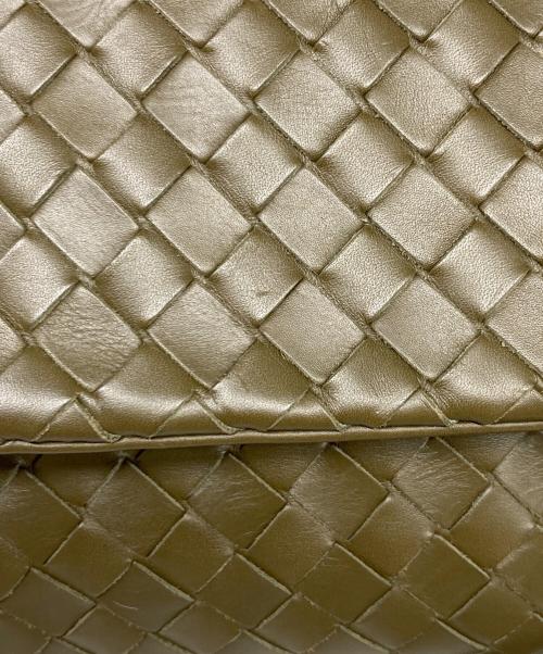 BOTTEGA VENETA（ボッテガベネタ）BOTTEGA VENETA (ボッテガベネタ) イントレチャートショルダーバック オリーブの古着・服飾アイテム