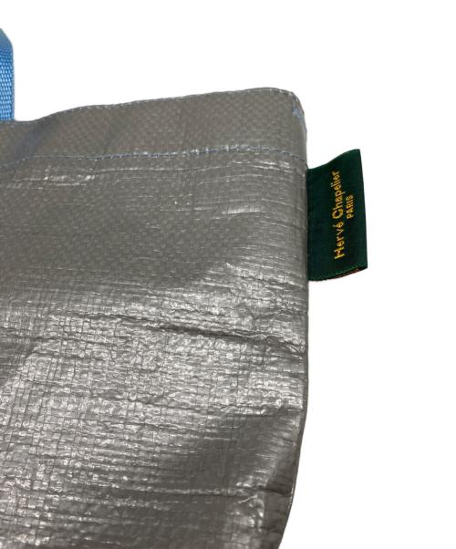 Herve Chapelier（エルベシャプリエ）Herve Chapelier (エルベシャプリエ) マルシェバッグM シルバー×ネイビーの古着・服飾アイテム