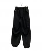 CONZコンズ）の古着「オーバータックパンツ」｜ブラック