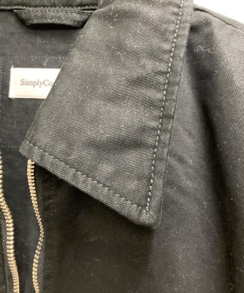 SimplyComplicated（シンプリーコンプリケイティド）SimplyComplicated (シンプリーコンプリケイティド) CHINO ZIP BLOUSON ブラック サイズ:3の古着・服飾アイテム
