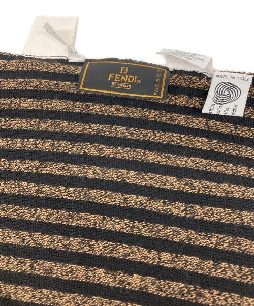 FENDI（フェンディ）FENDI (フェンディ) ズッカマフラー ブラウンの古着・服飾アイテム