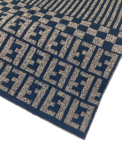 FENDI（フェンディ）FENDI (フェンディ) ズッカマフラー ブラウンの古着・服飾アイテム