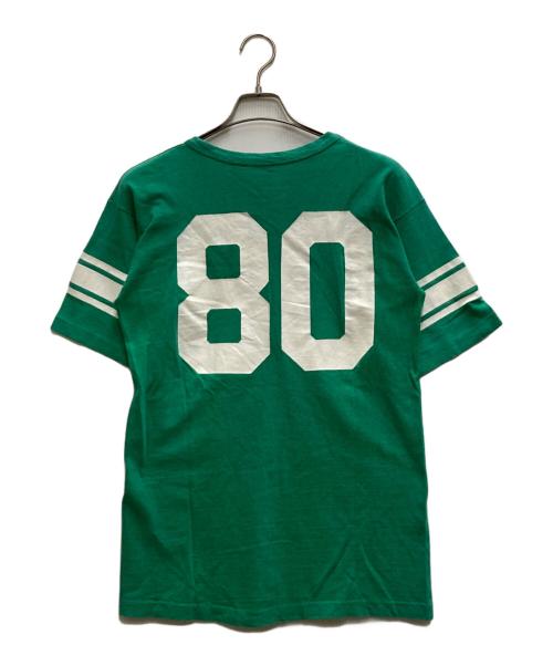 Champion（チャンピオン）Champion (チャンピオン) 70'S~80'S ナンバリング フットボールシャツ グリーン サイズ:Lの古着・服飾アイテム