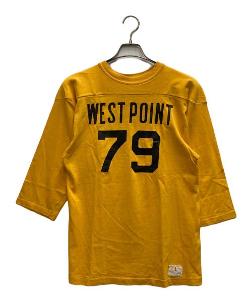 Champion（チャンピオン）Champion (チャンピオン) 70'S~80'S ナンバリング フットボールシャツ イエロー サイズ:Ⅼの古着・服飾アイテム