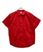 MARTIN'Sマーティンズ）の古着「50'S~60'S コットン S/S シャツ」｜レッド