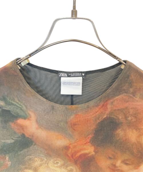 ZARA（ザラ）ZARA (ザラ) PAUL RUBENS パワーネットワンピース グリーン サイズ:Mの古着・服飾アイテム