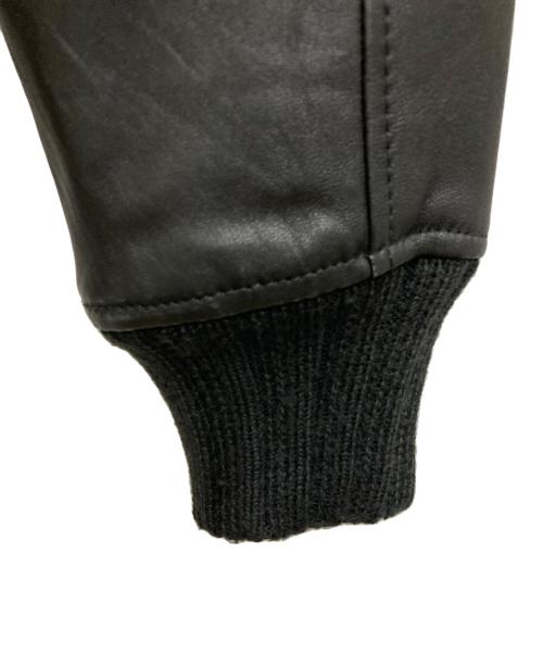 SCHOTT BROS.（ショット）SCHOTT BROS. (ショットブロス) LEATHER STADIUM JACKET ブラック サイズ:Mの古着・服飾アイテム