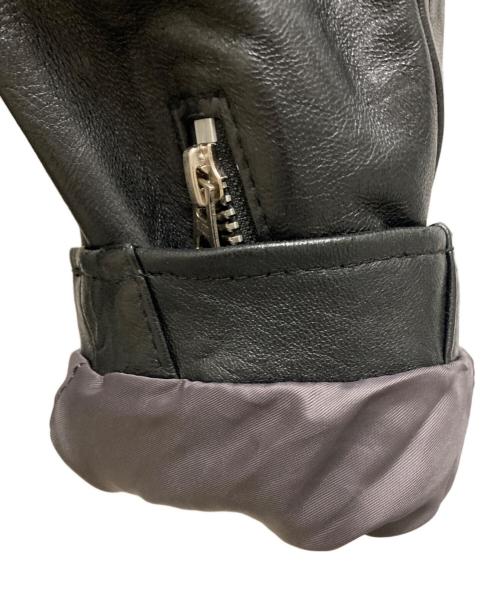 Schott（ショット）Schott (ショット) EDIFICE (エディフィス) シングルライダースジャケット ブラック サイズ:Ｍの古着・服飾アイテム