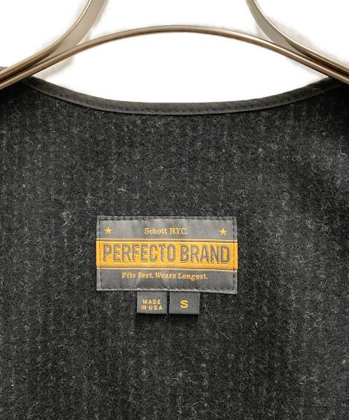 Schott（ショット）Schott (ショット) ウール混ベスト グレー サイズ:Sの古着・服飾アイテム