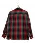 WACKO MARIA (ワコマリア) OMBRE CHECK OPEN COLLAR SHIRT/ グレー×レッド サイズ:S：17000円