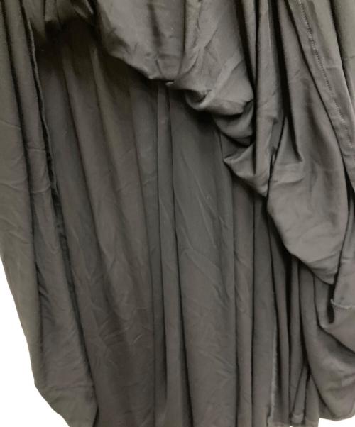 JIL SANDER（ジルサンダー）JIL SANDER (ジルサンダー) ギャザー ロングイージースカート ブラック サイズ:34の古着・服飾アイテム