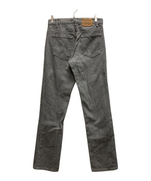 LEVI'S（リーバイス）LEVI'S (リーバイス) 80'S ストライプデニムパンツ グレー サイズ: 83.5cm (W33)の古着・服飾アイテム