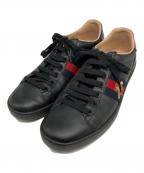 GUCCIグッチ）の古着「エース エンブロイダリー付き スニーカー」｜ブラック