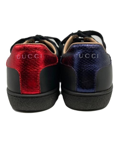 GUCCI（グッチ）GUCCI (グッチ) エース エンブロイダリー付き スニーカー ブラック サイズ:37の古着・服飾アイテム