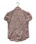 Vivienne Westwood RED LABEL (ヴィヴィアンウエストウッドレッドレーベル) フリルストライプシャツ パープル×ホワイト サイズ:1：8000円