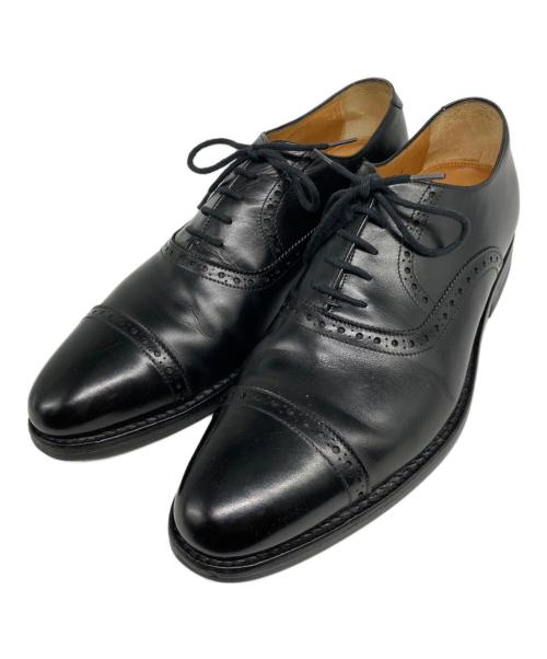 Jalan Sriwijaya（ジャランスリウァヤ）Jalan Sriwijaya (ジャランスリウァヤ) クウォーターブローグシューズ ブラック サイズ:8の古着・服飾アイテム