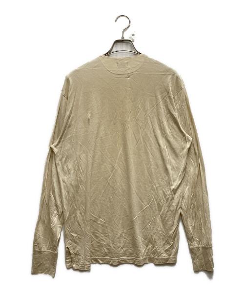 MAATEE&SONS（マーティーアンドサンズ）MAATEE&SONS (マーティーアンドサンズ) SILK PIQUE HENRY TEE ベージュ サイズ:3の古着・服飾アイテム