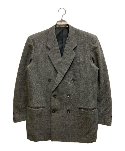 COMME des GARCONS HOMME（コムデギャルソン オム）COMME des GARCONS HOMME (コムデギャルソン オム) 80's ウールダブルジャケット グレー サイズ:Mの古着・服飾アイテム