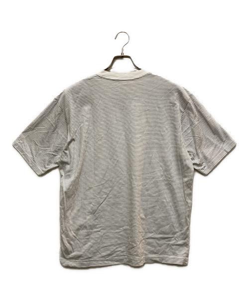 The Ennoy Professional（ザ エンノイ プロフェッショナル）The Ennoy Professional (ザ エンノイ プロフェッショナル) ロゴボーダーTシャツ グレー サイズ:Mの古着・服飾アイテム