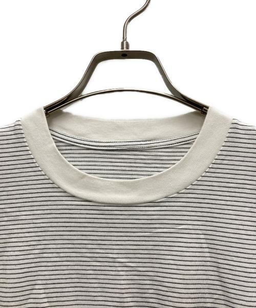 The Ennoy Professional（ザ エンノイ プロフェッショナル）The Ennoy Professional (ザ エンノイ プロフェッショナル) ロゴボーダーTシャツ グレー サイズ:Mの古着・服飾アイテム