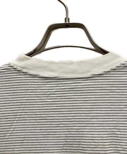The Ennoy Professional（ザ エンノイ プロフェッショナル）The Ennoy Professional (ザ エンノイ プロフェッショナル) ロゴボーダーTシャツ グレー サイズ:Mの古着・服飾アイテム