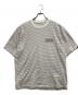 The Ennoy Professional（ザ エンノイ プロフェッショナル）の古着「ロゴボーダーTシャツ」｜グレー