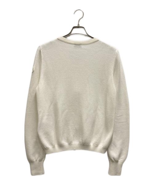 MONCLER（モンクレール）MONCLER (モンクレール) ナイロンフリルカーディガン ホワイト サイズ:Ⅿの古着・服飾アイテム