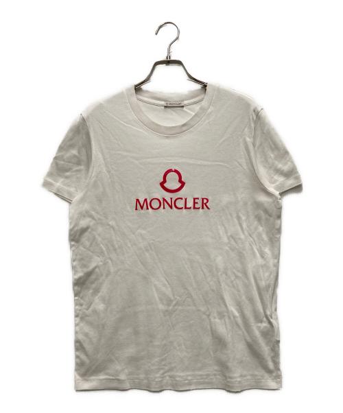 MONCLER（モンクレール）MONCLER (モンクレール) ロゴS/S T-SHIRT ホワイト サイズ:Mの古着・服飾アイテム