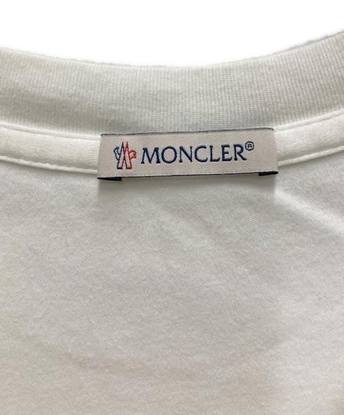MONCLER（モンクレール）MONCLER (モンクレール) ロゴS/S T-SHIRT ホワイト サイズ:Mの古着・服飾アイテム
