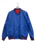 LACOSTEラコステ）の古着「80’S リバーシブルジップアップブルゾン」｜ネイビー