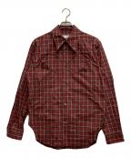TOGA TOOトーガ・トゥ）の古着「Cotton plaid shirt」｜レッド