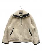 NKNITンニット）の古着「vegan mouton half zip BIG」｜ホワイト