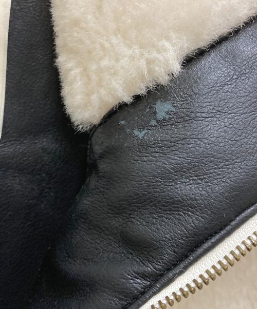 NKNIT（ンニット）NKNIT (ンニット) vegan mouton half zip BIG ホワイトの古着・服飾アイテム