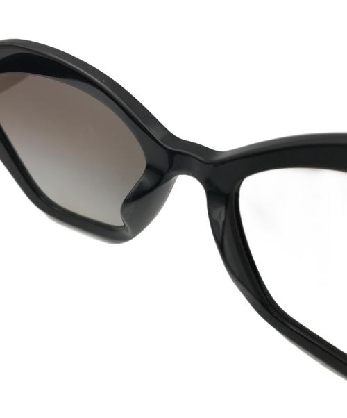MIU MIU（ミュウミュウ）MIU MIU (ミュウミュウ) キャットアイサングラス ブラック サイズ:55□20の古着・服飾アイテム
